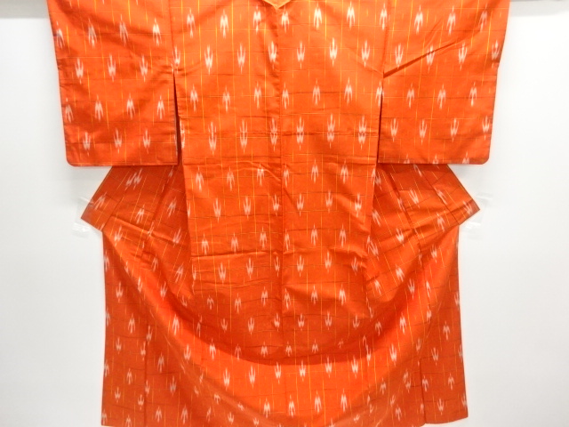 絣柄織り出し米沢紬着物アンサンブル